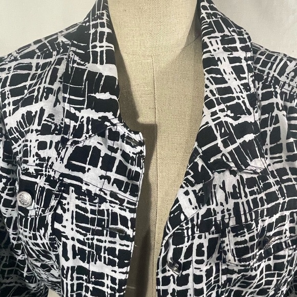 Saint Tropez West Linen Jacket size 1X - Picture 3 of 9